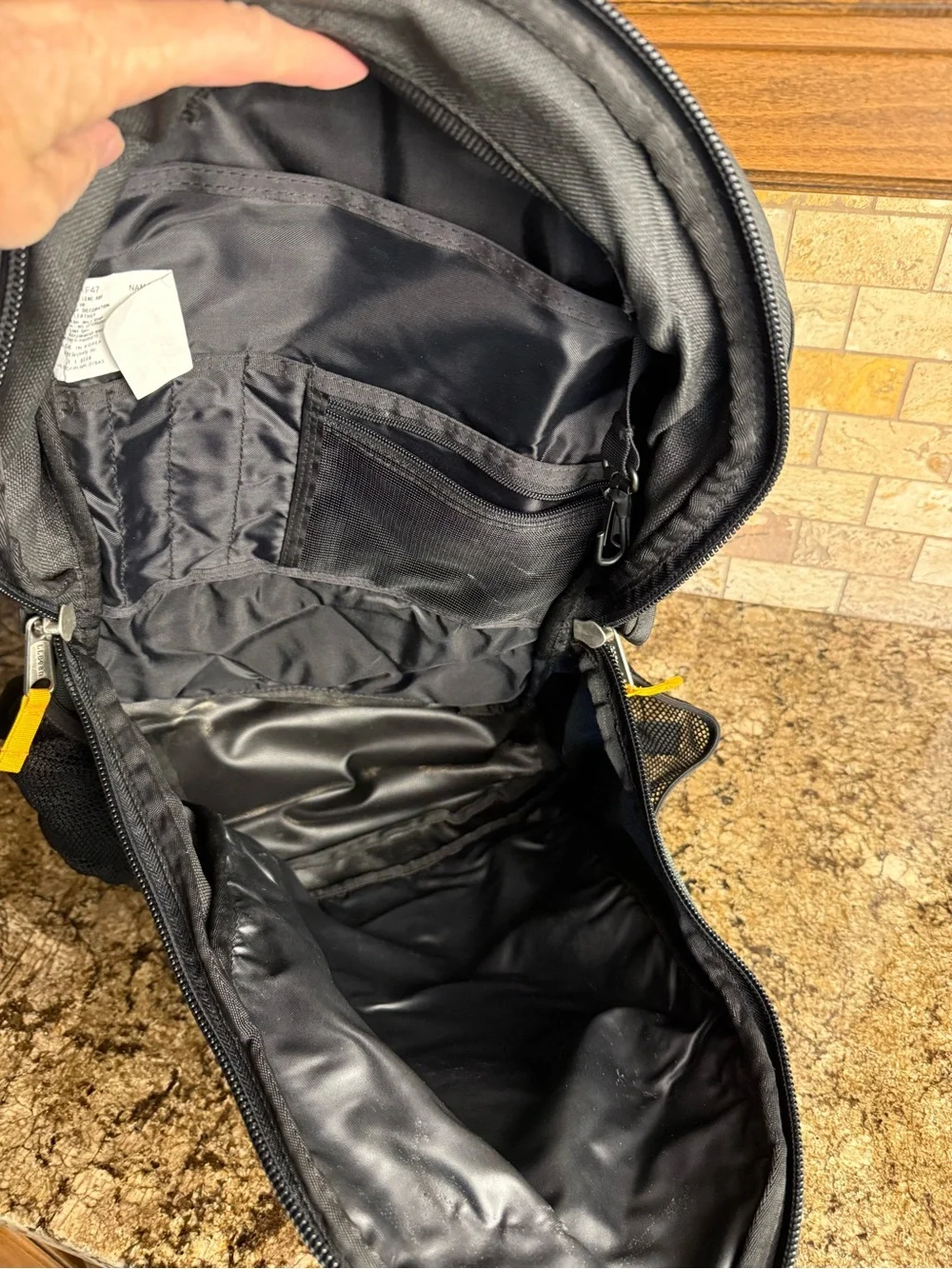Vintage L.L. Bean Tech Hiking Backpack Green / Black / Yellow Gorpcore EUC Clean